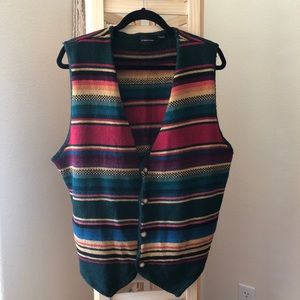 Vintage multi colored vest